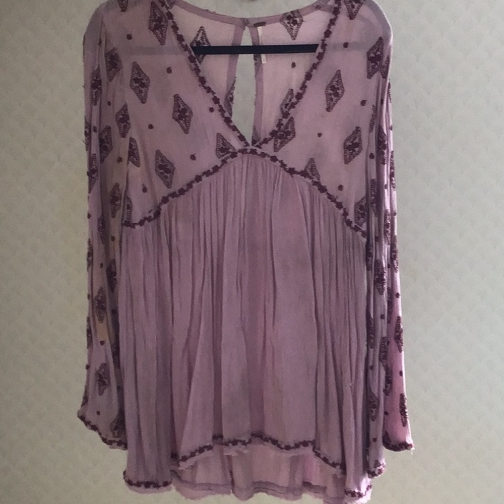 Free people dress tunic mauve